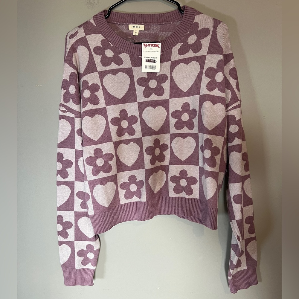 Debut Cropped Sweater Size M - Picture 1 of 4